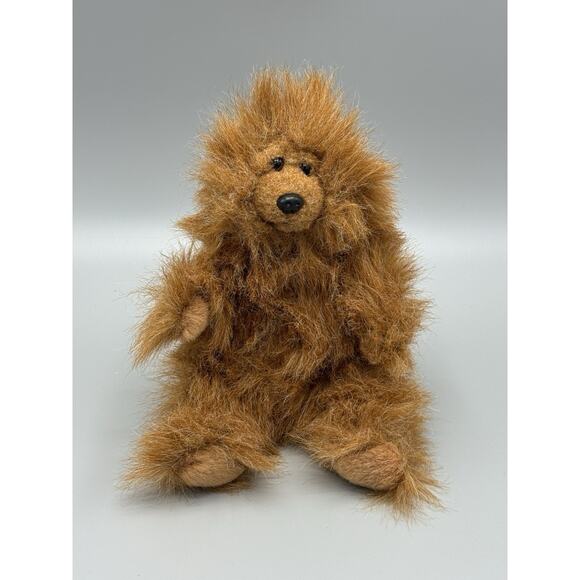 Russ Teddy Bear Grizz Brown Furry Plush 8 Inch Stuffed Animal - Picture 1 of 9
